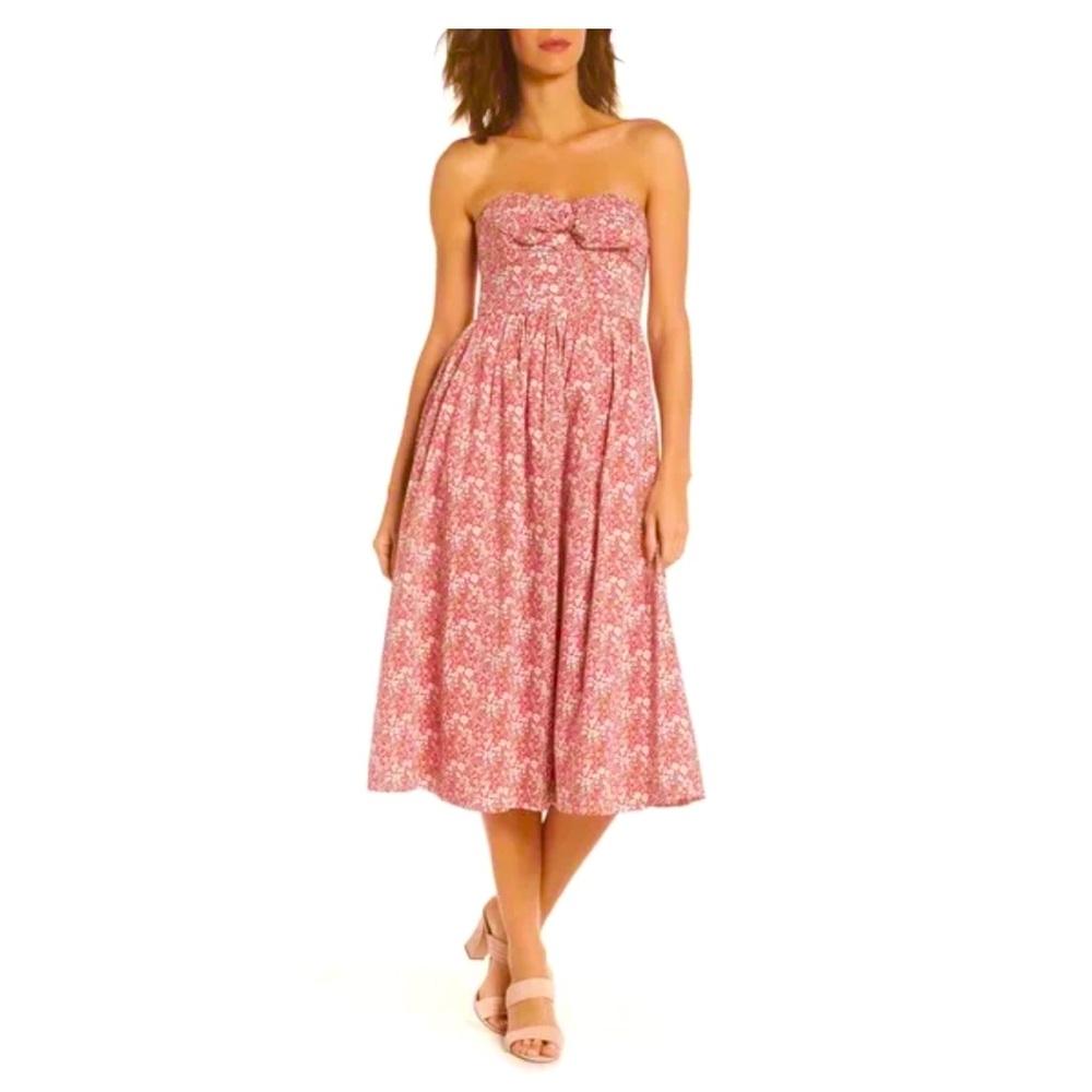 J. CREW Liberty Print Floral Strapless Dress NWT